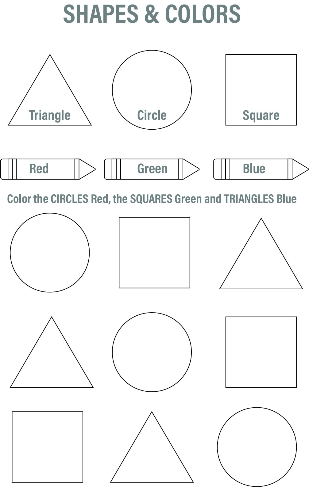 10 Best Free Printable Preschool Worksheets Colors Printablee 