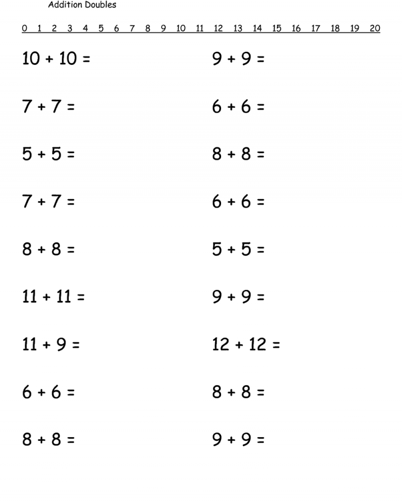 1st Grade Math Worksheet Free Printable Math Worksheets Printable