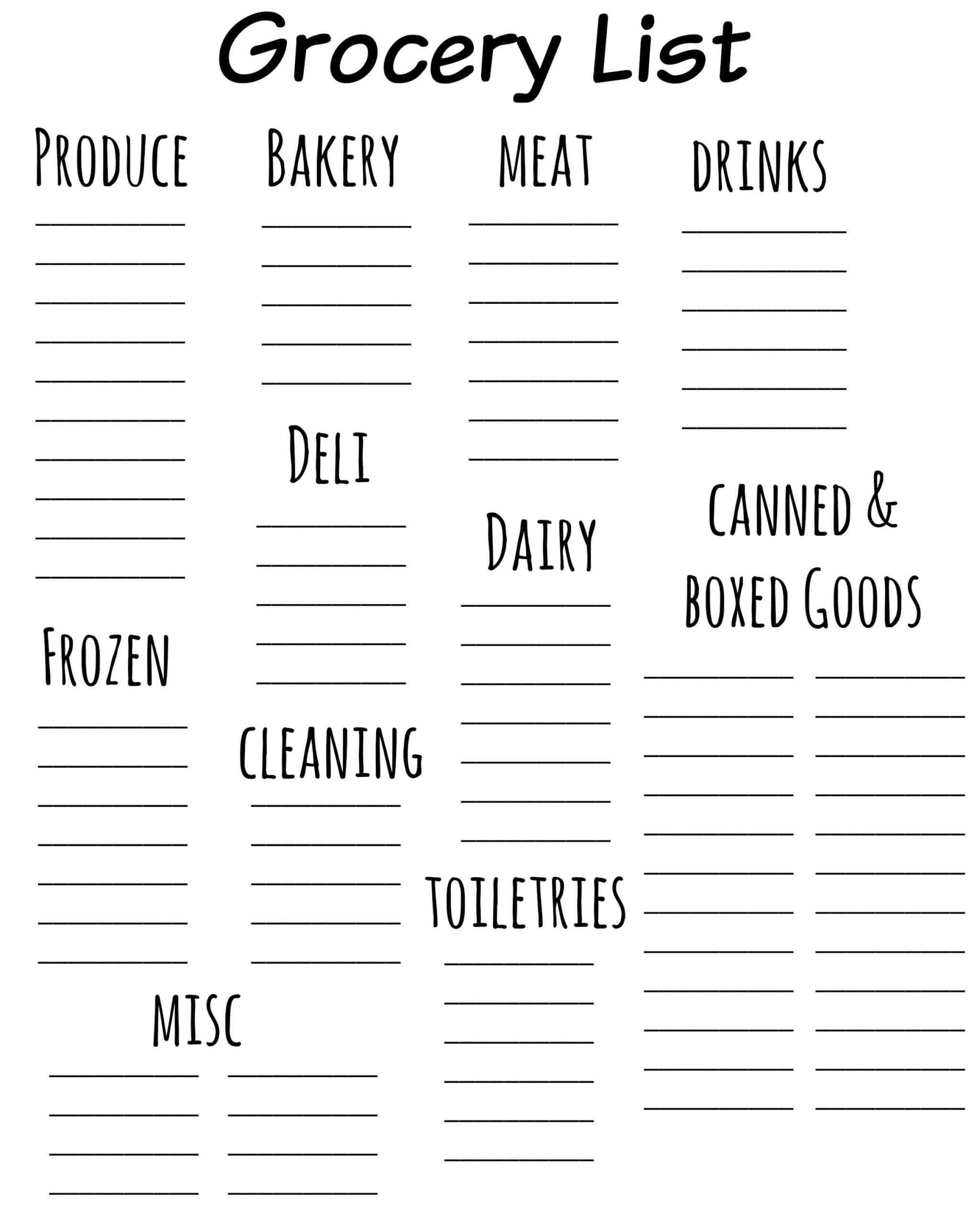 2 Weeks Of Meal Plans Plus FREE Grocery List Printable Tastefully Frugal