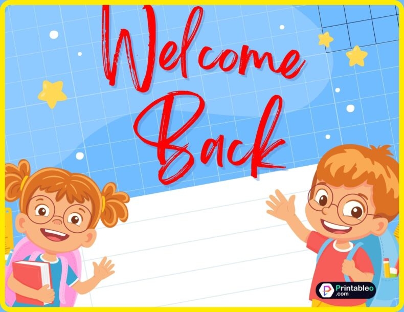 25 Welcome Back Sign Download FREE Printable PDFs