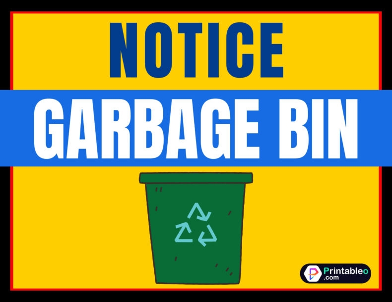 27 Printable Trash Garbage Sign Download FREE PDFs