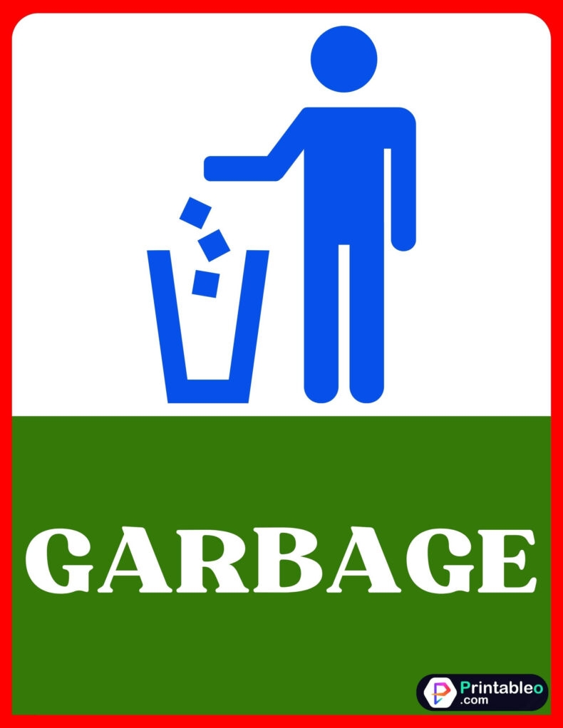 27 Printable Trash Garbage Sign Download FREE PDFs