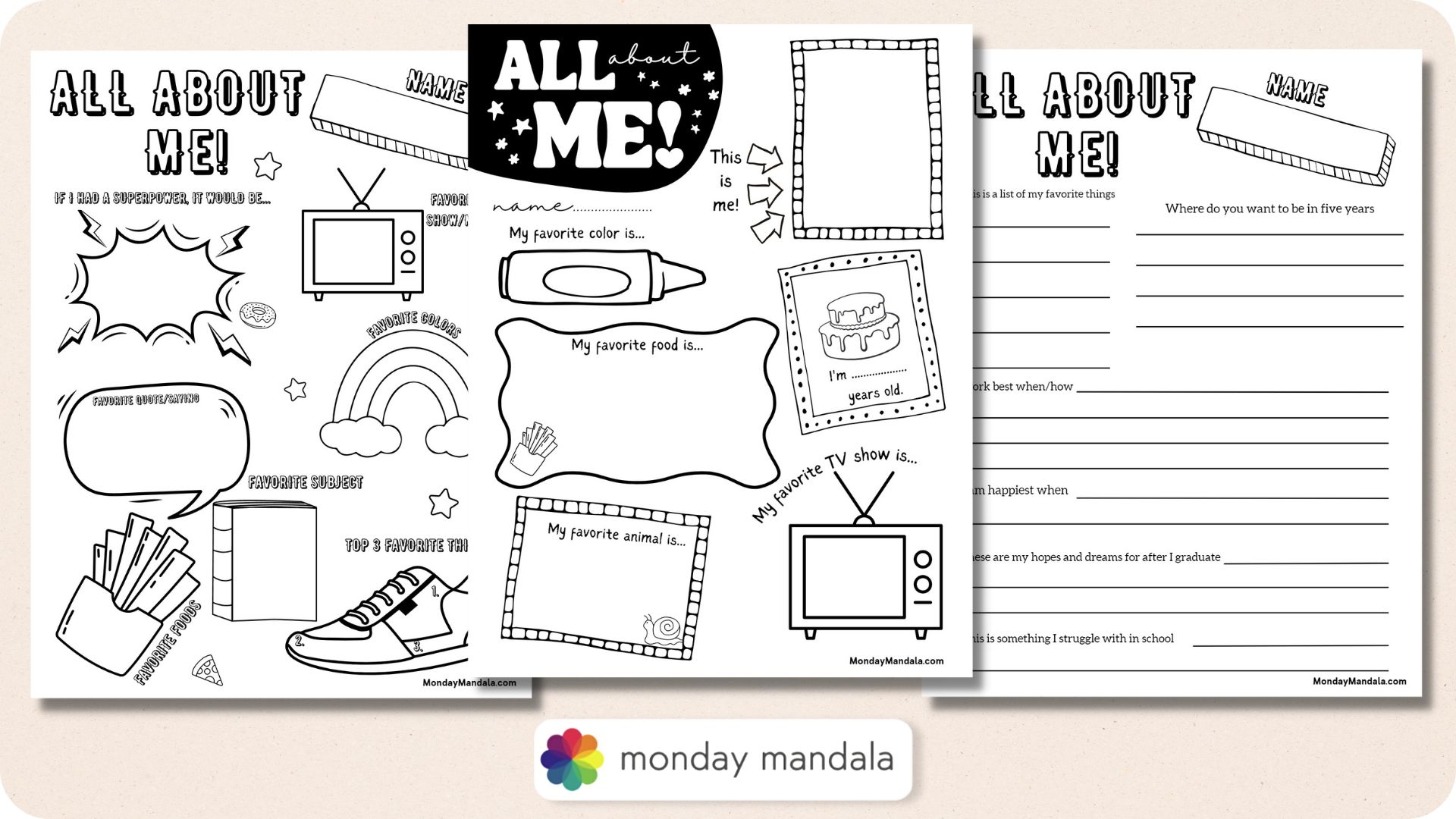 30 All About Me Worksheets Free PDF Printables Worksheets Library