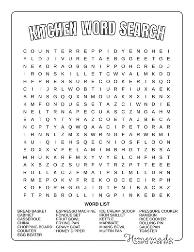 30 Free Word Search Printable Puzzles