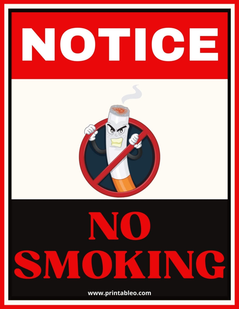 50 Printable No Smoking Signs Symbols Free Download