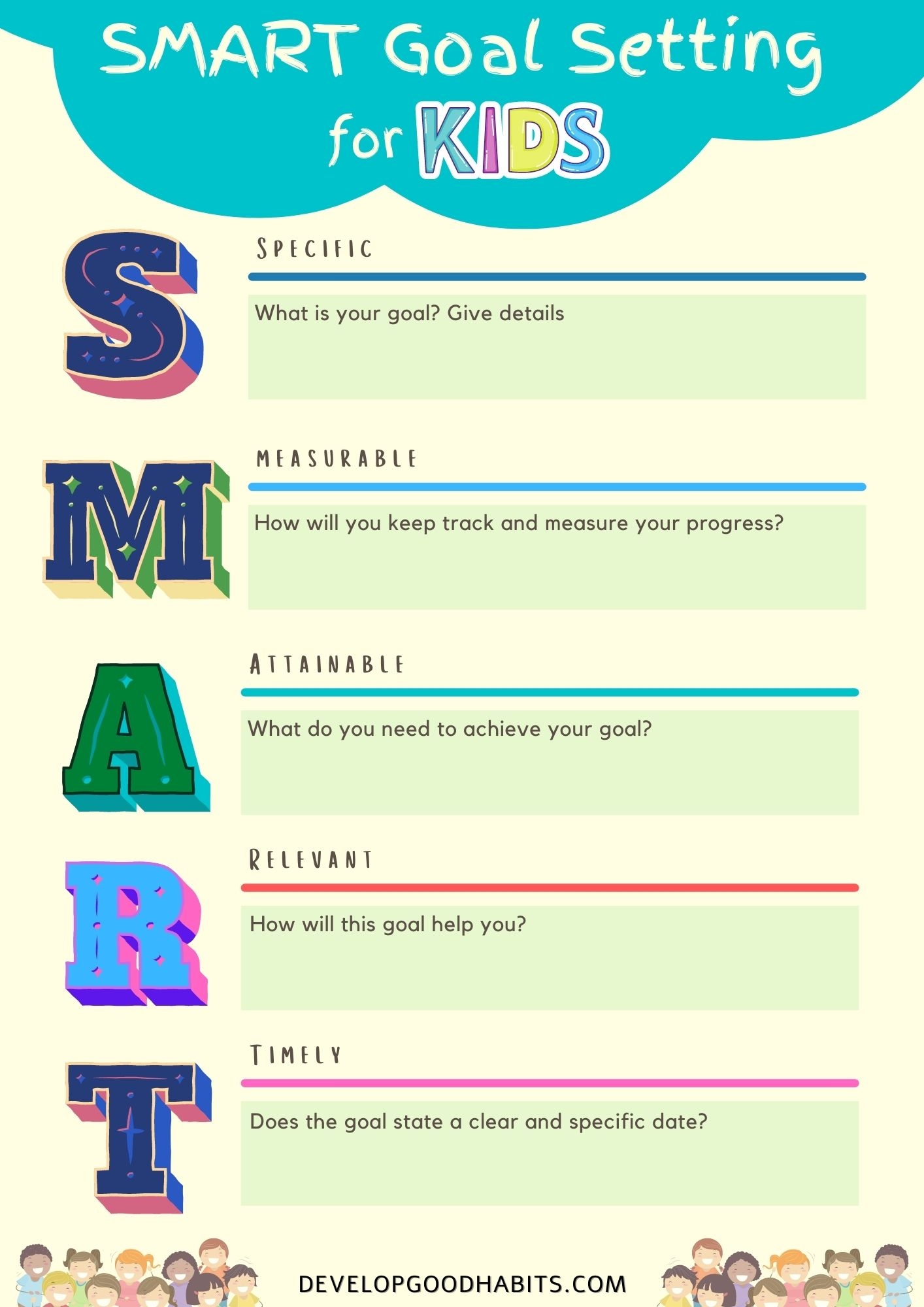 7 Printable Goal Setting Worksheets For Kids In 2024