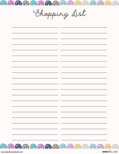 8 Free Printable Grocery List Templates PDF Download 