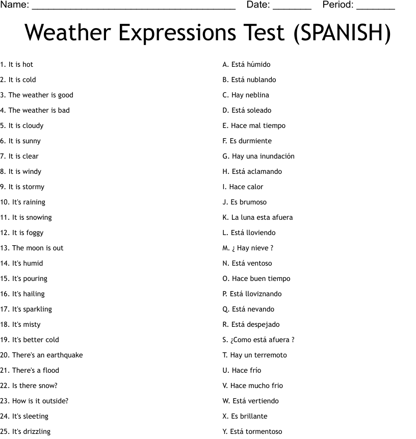 9 Free Spanish Worksheets PDF For Beginners Worksheets Library