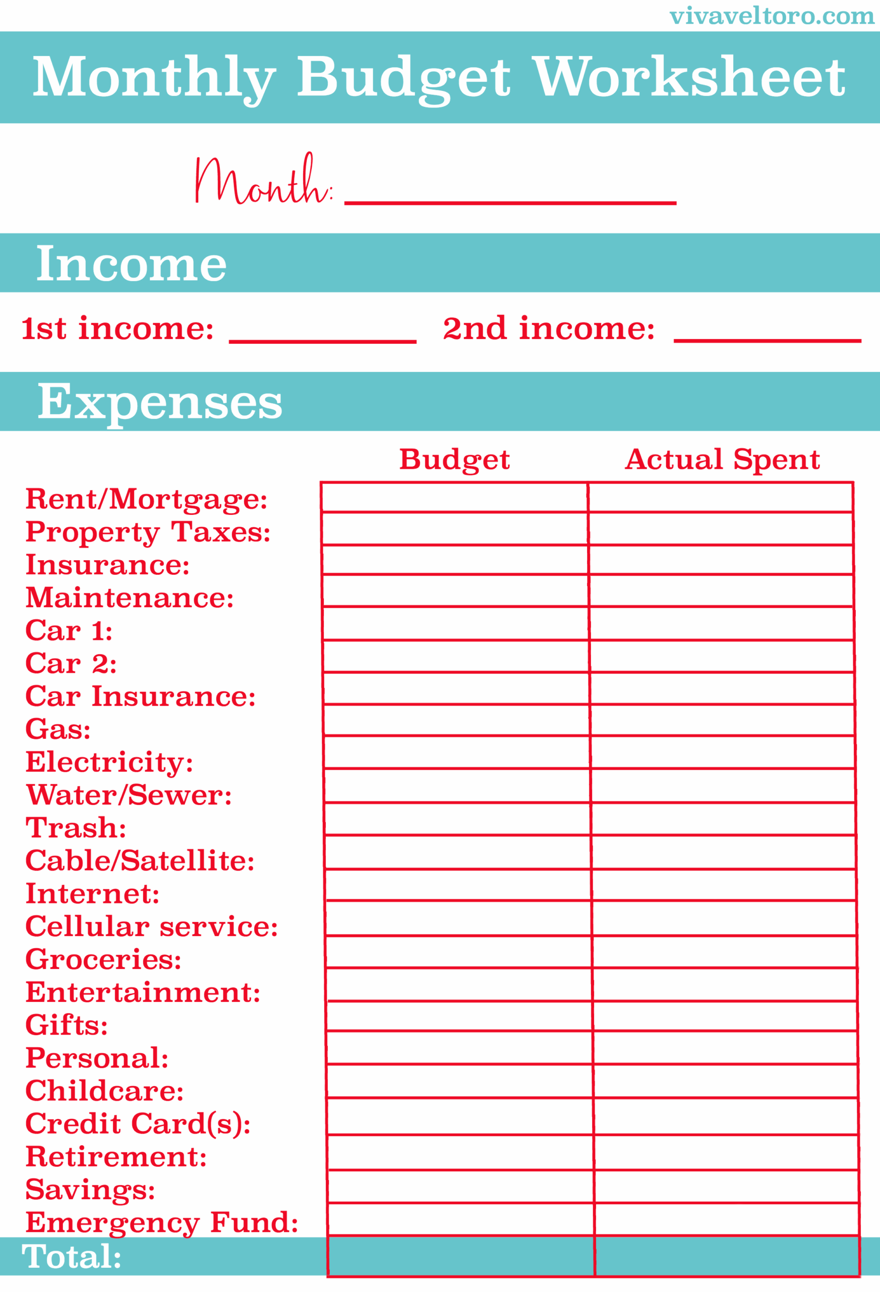 Budgeting Worksheets Adults Budgeting Worksheets