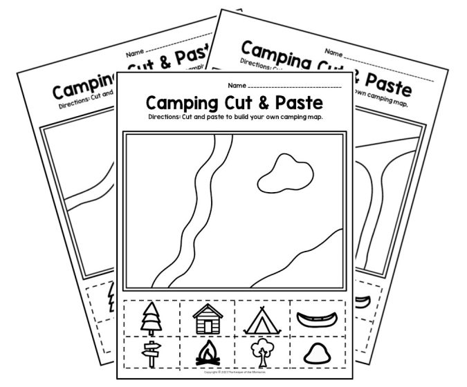 Camping Worksheets Library