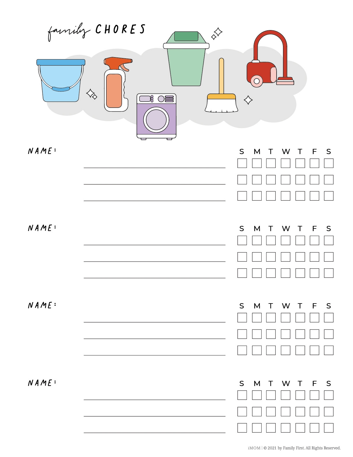 Chore Chart For Adults IMOM