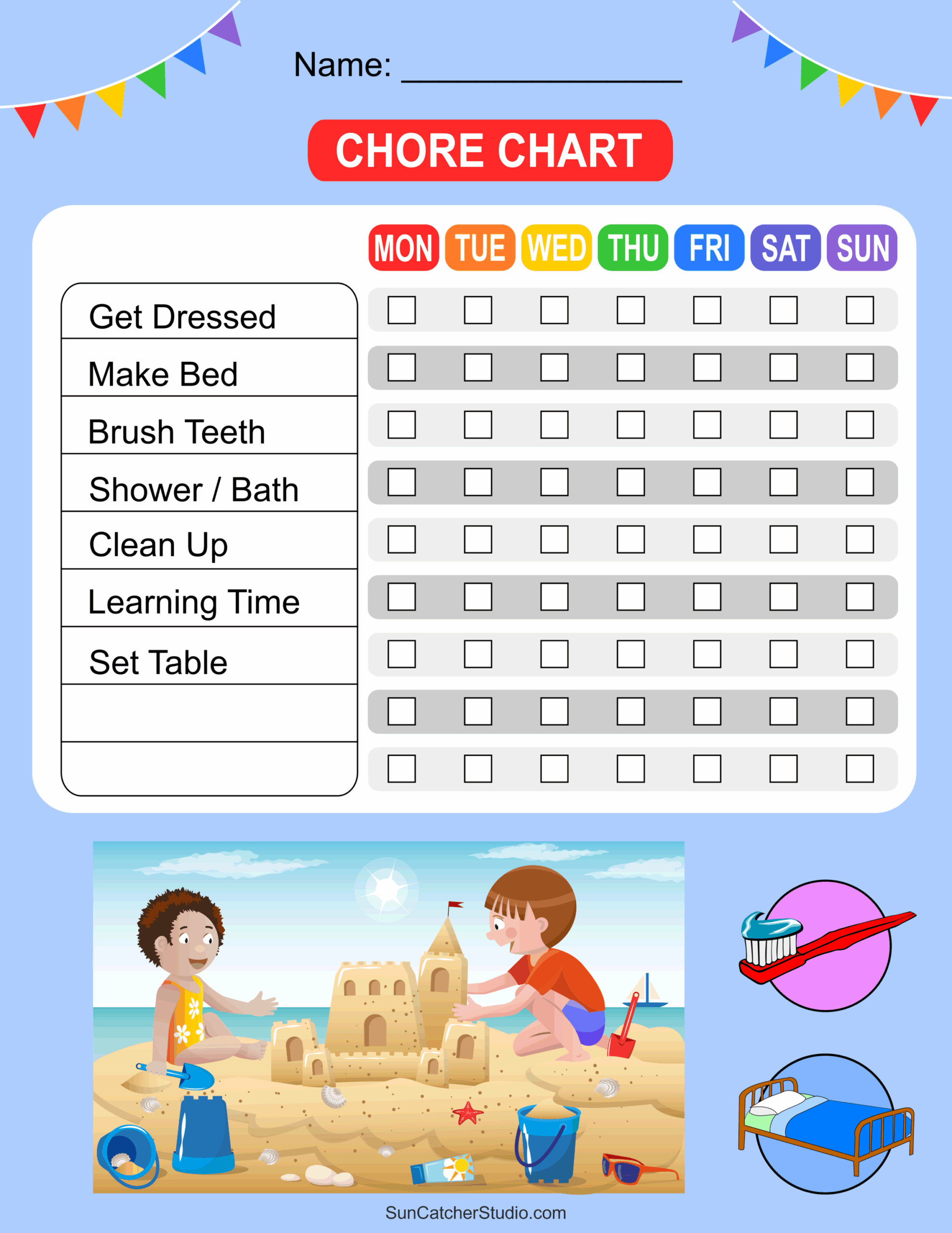 Chore Chart For Multiple Kids Download Free Printables 51 OFF