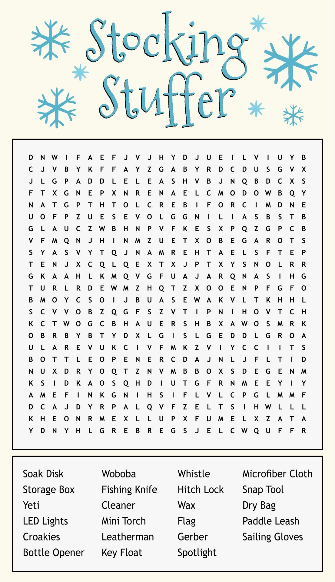 Christmas Search Word Puzzles Printable FREE Printable HQ