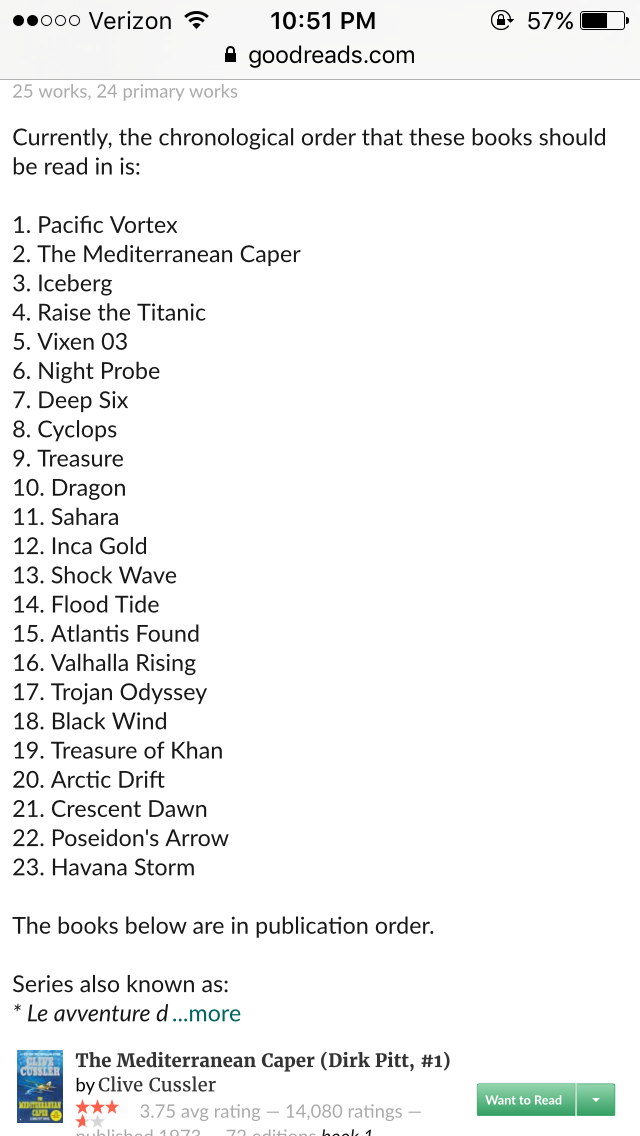 Clive Cussler Books In Order Printable List Printable Word Searches