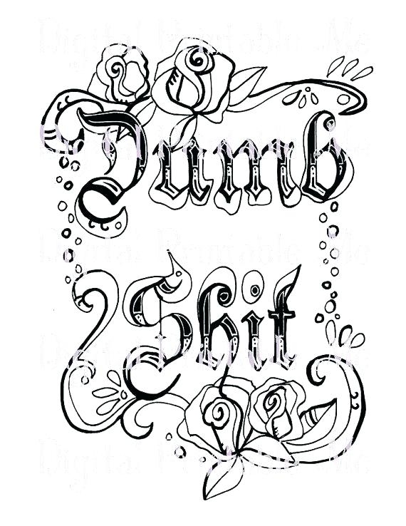Curse Word Coloring Pages Free Printable At GetColorings Free 
