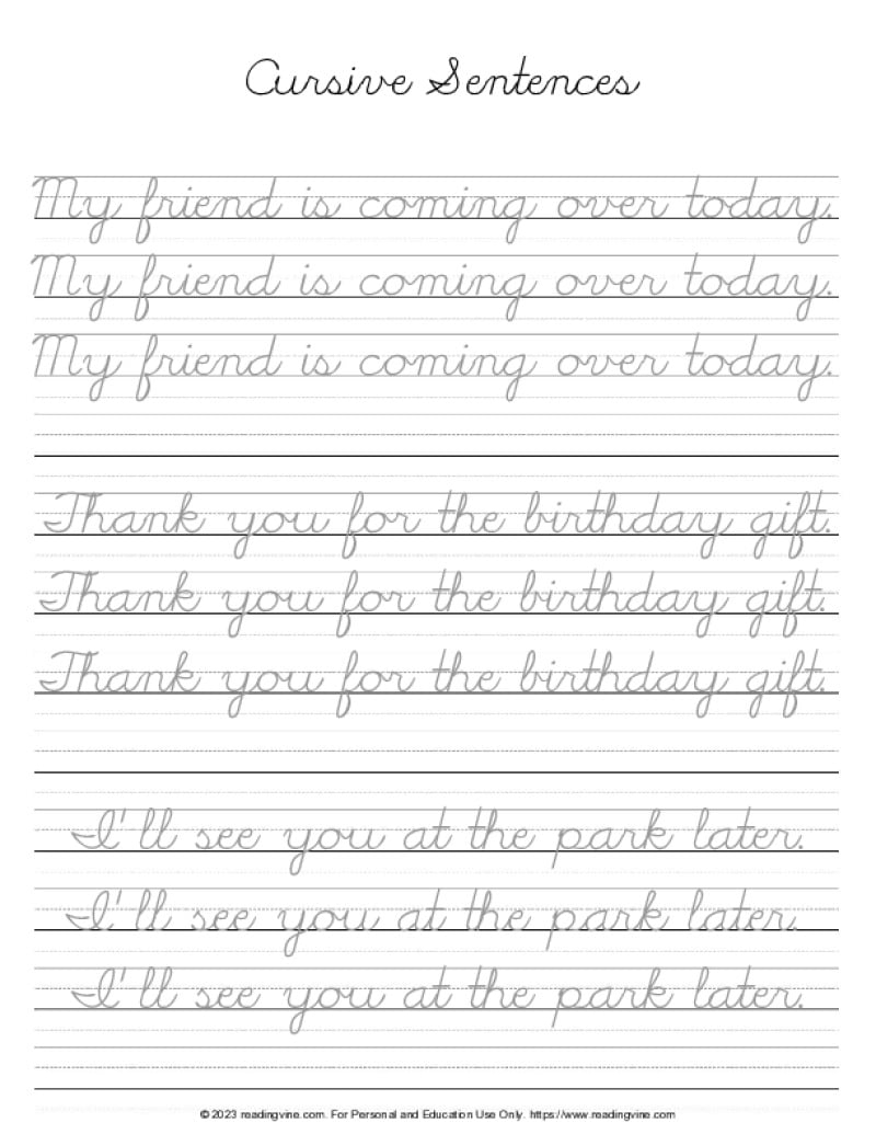 Cursive Handwriting Worksheets Cursive Letters Worksheet Worksheets