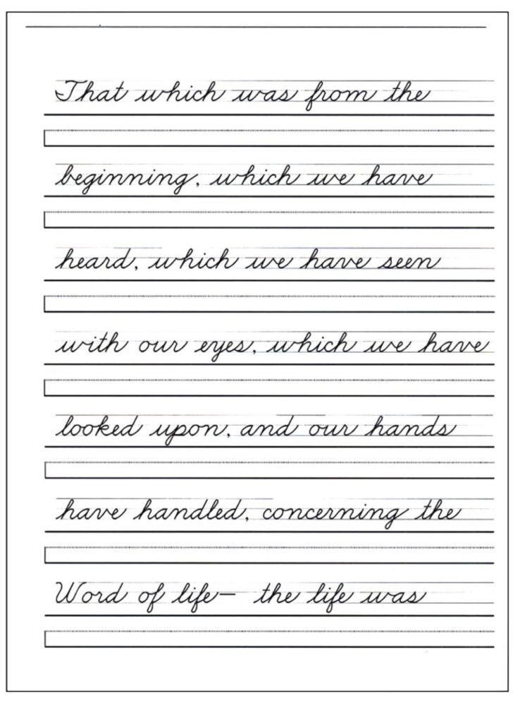 Cursive Writing What Grade Handwriting Worksheets