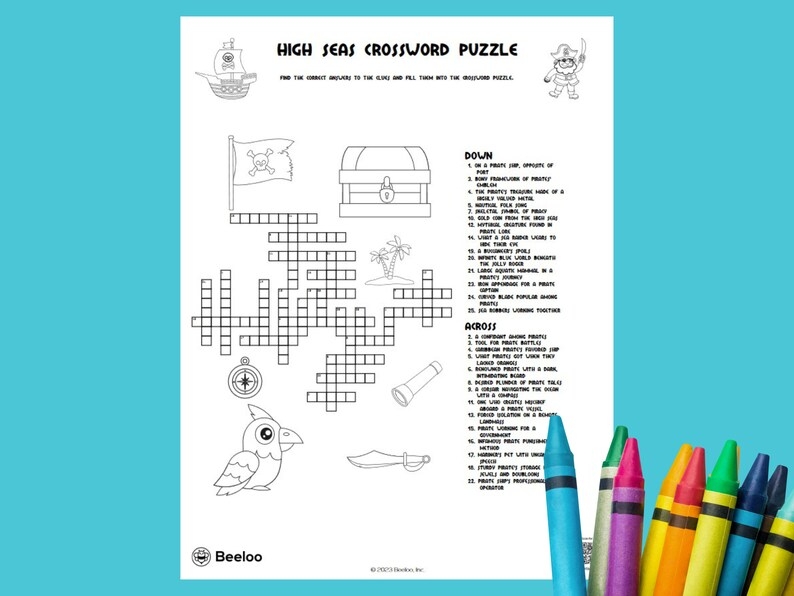 Custom Cross Word Puzzle Printable Activity 5 Variations Etsy