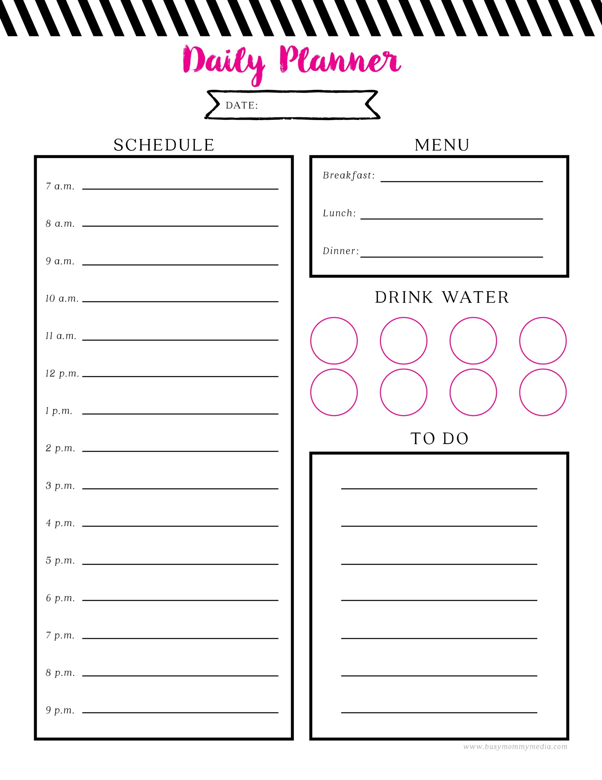 Daily Planner 01 Busy Mommy Media
