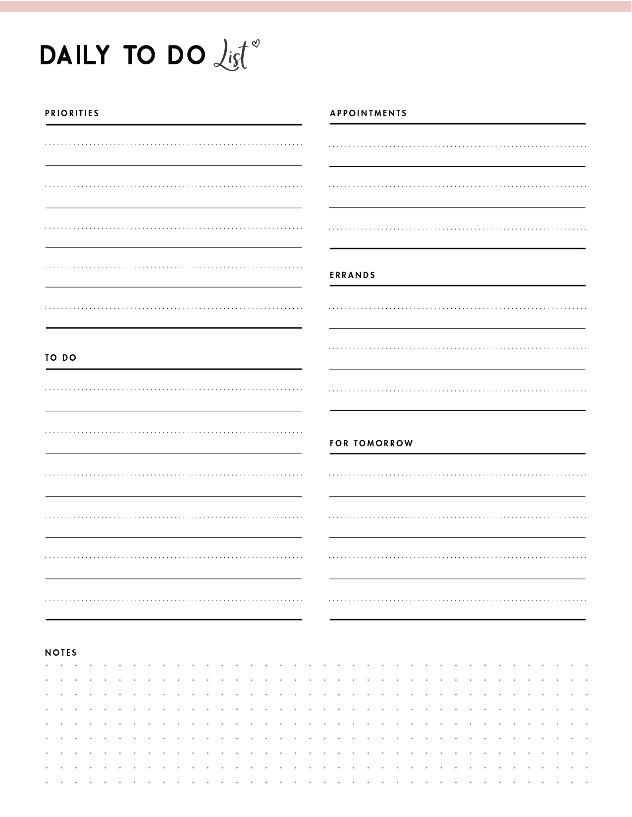 Download Cute Printable To Do List PDF World Of Printables
