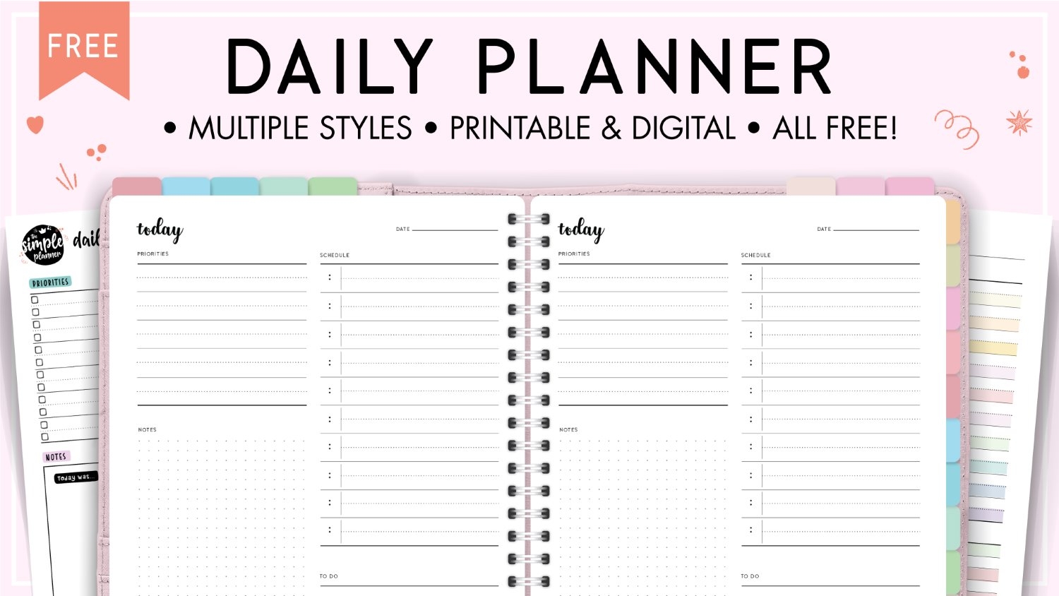 Download Free Printable Daily Planner PDF World Of Printables