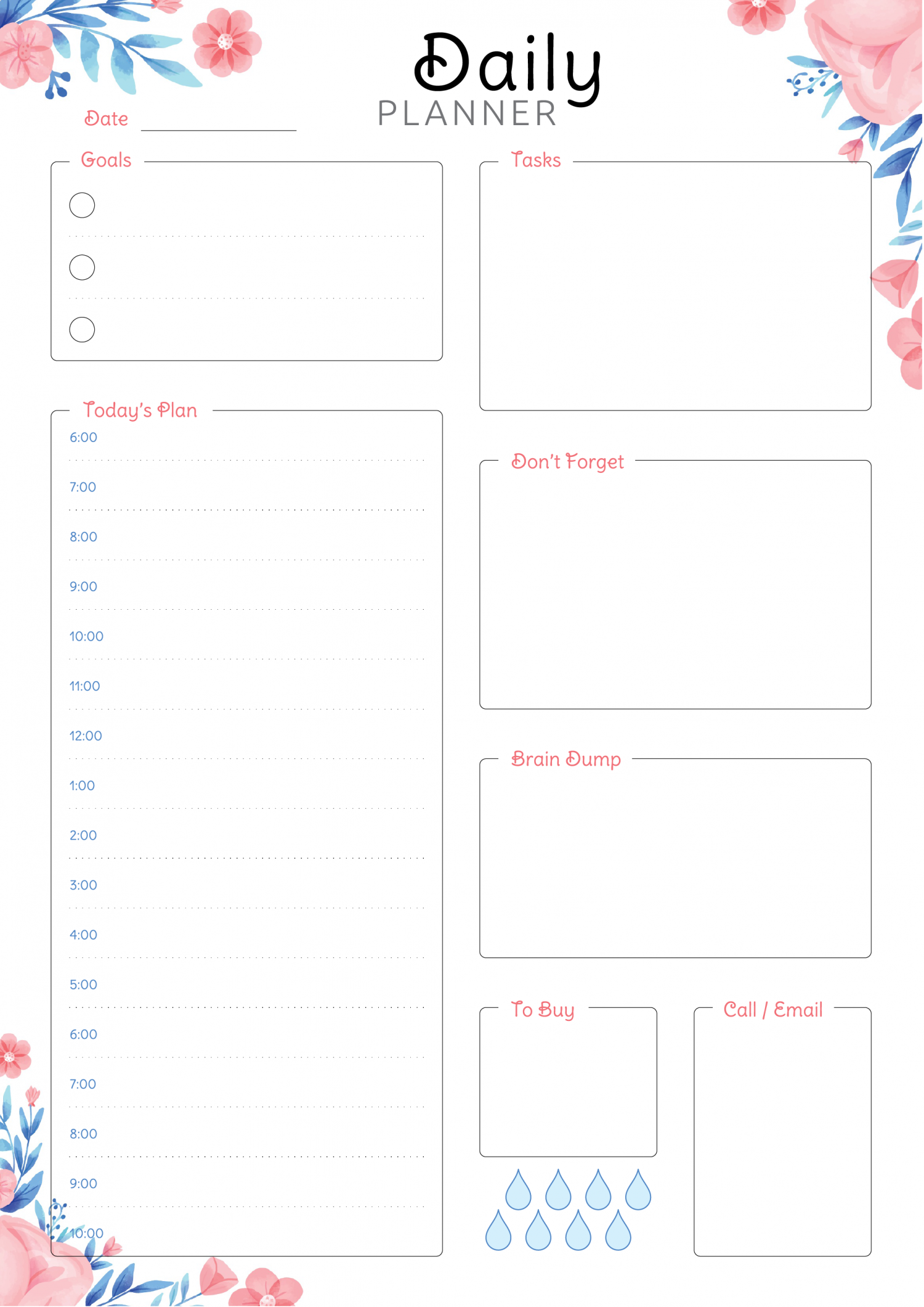 Download Printable Daily Hourly Planner Free Daily Pl Vrogue co