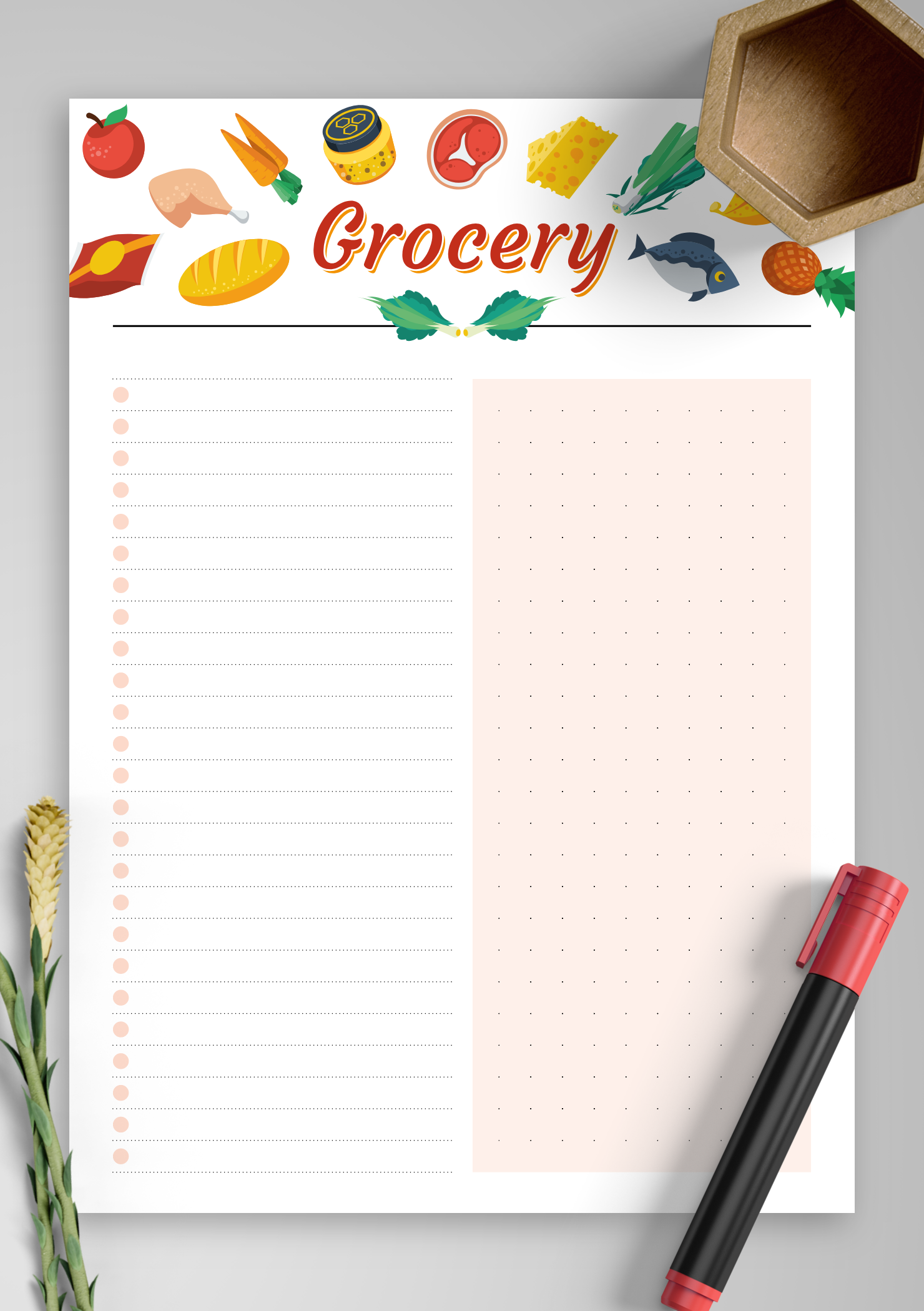 Easy Grocery List Printable Grocery List Printable Grocery Grocery 