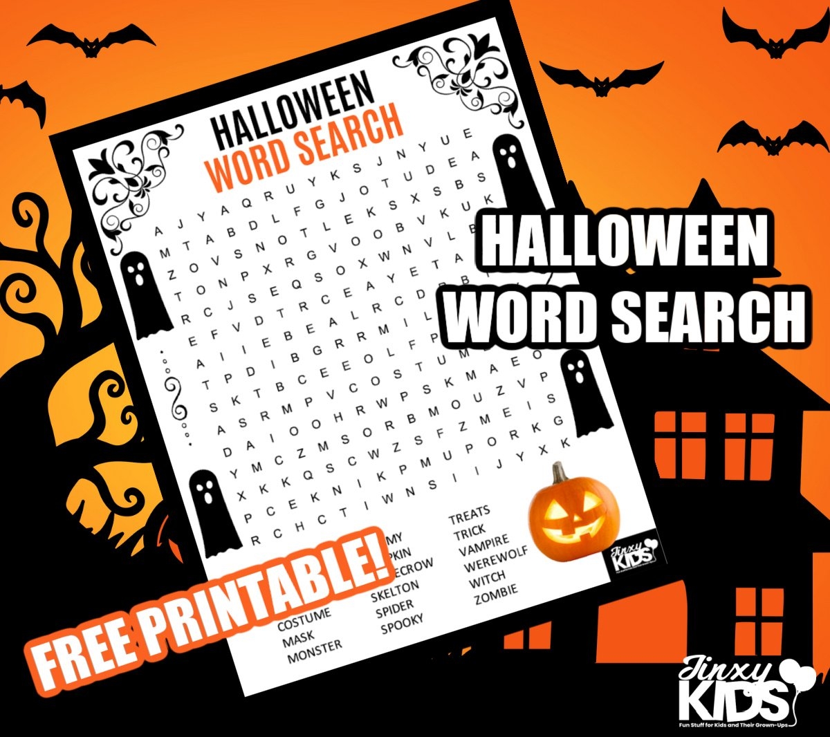 Easy Halloween Word Search Free Printable Word Search Maker