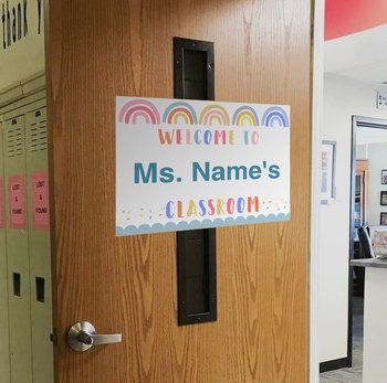 Editable Name Sign Editable Door Sign Editable Welcome To Sign PDF