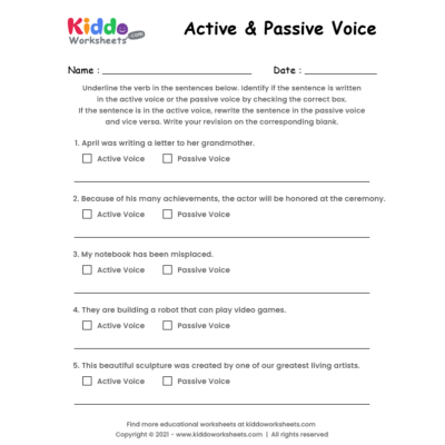 English Worksheet 1 English Worksheet For Grade 3 And 4 Students 