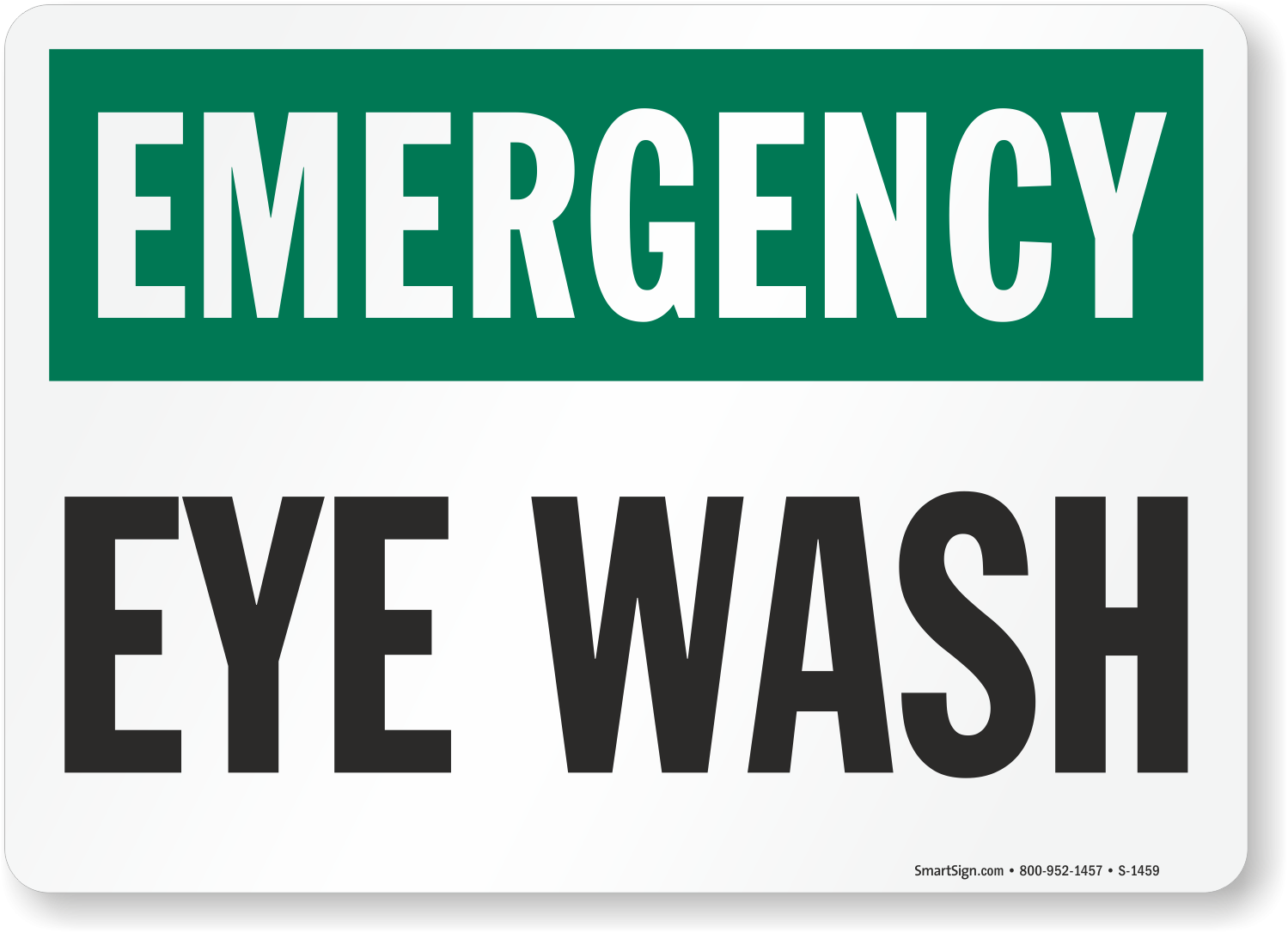 Eye Wash Station Sign Printable