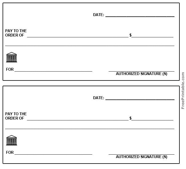 Fake Check Template Microsoft Word