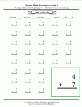 First Grade Math Worksheets Free Printable Beestar