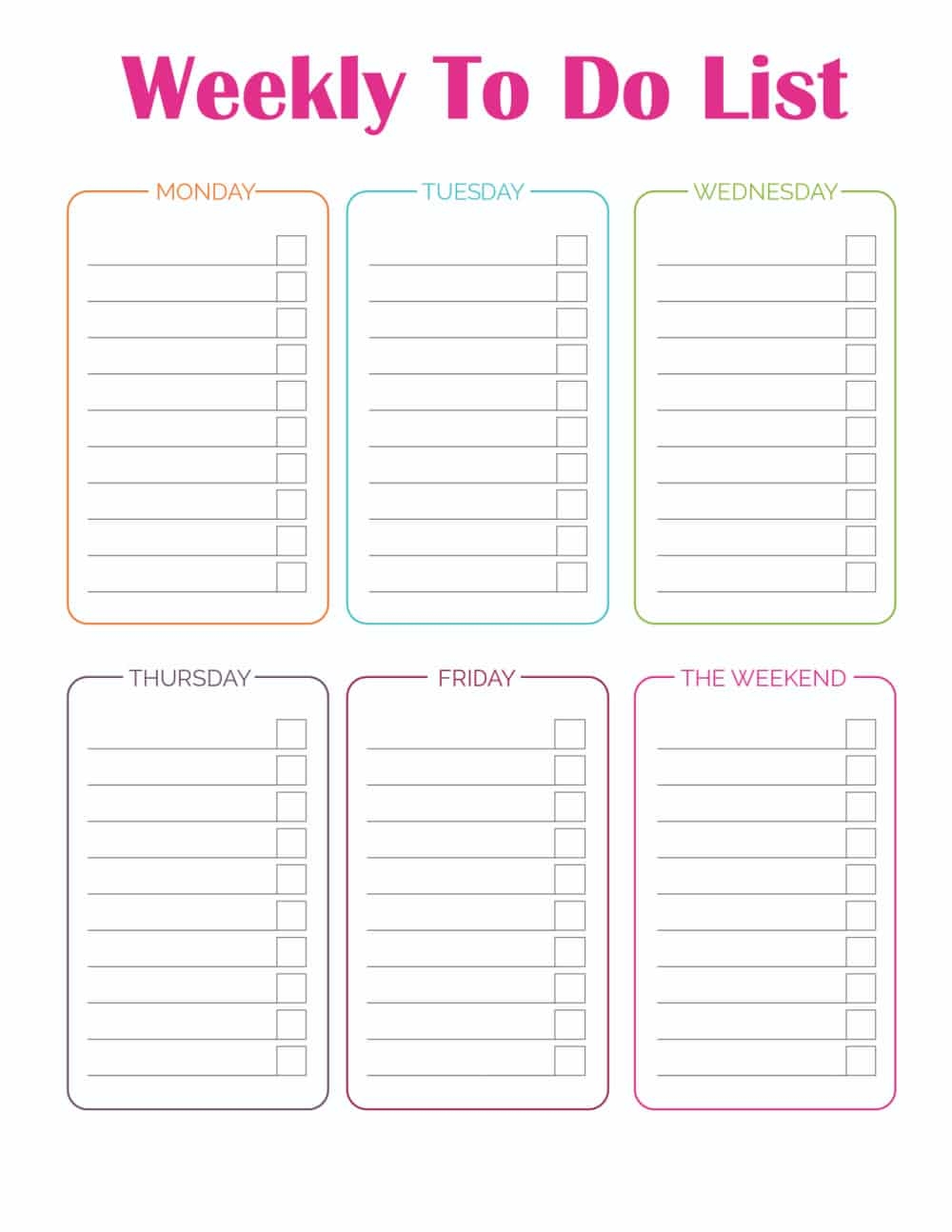 Free Blank Printable Do List Forms Printable Forms Free Online