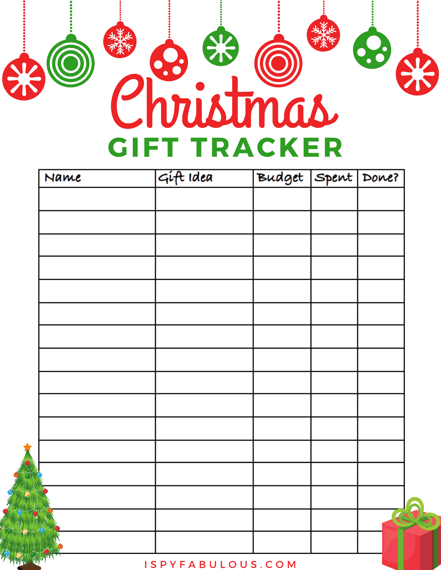 Free Christmas Gift List Printables 2024 Calendar Article 2024