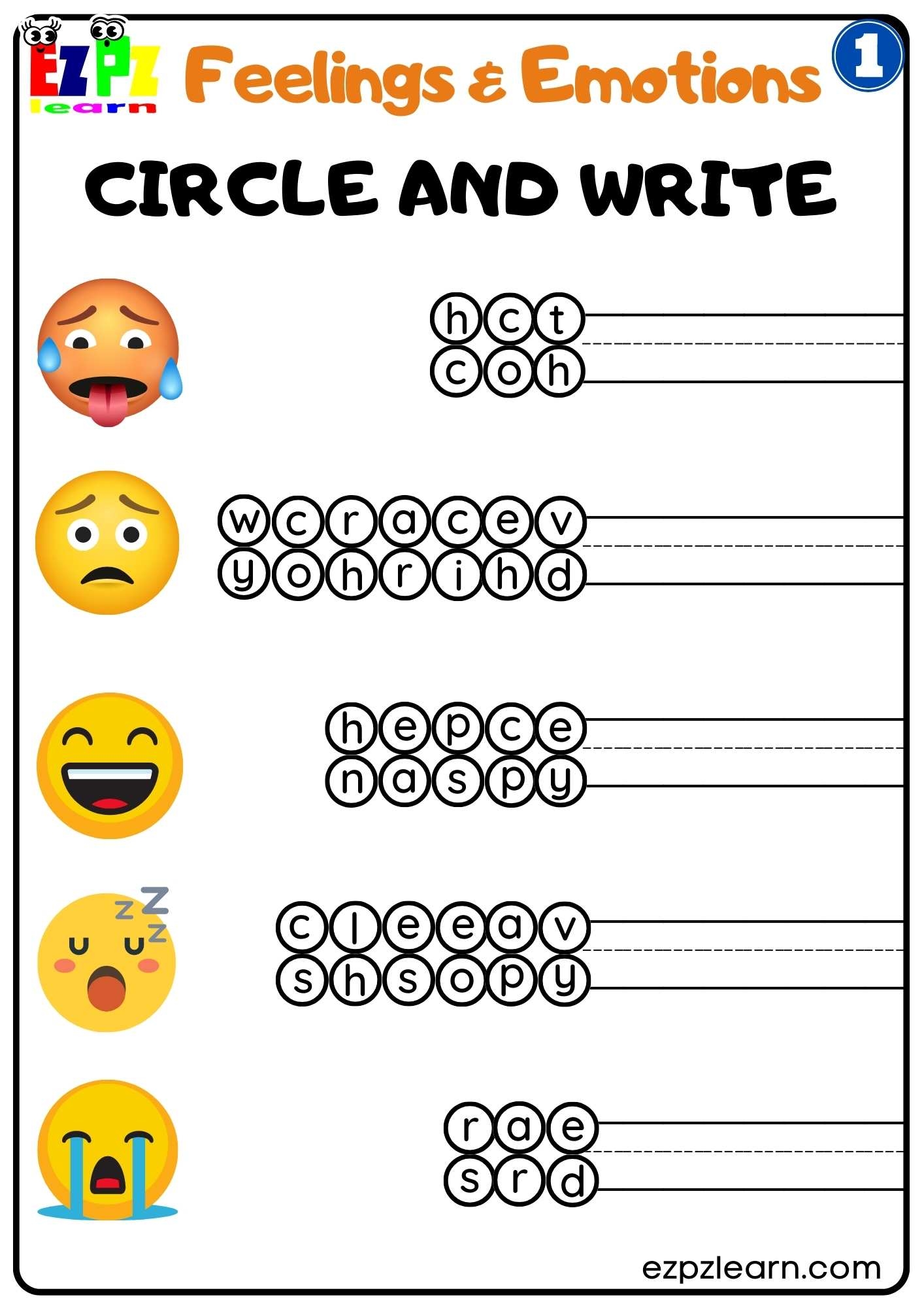 Free Feelings Worksheets Worksheets Library Worksheets Library