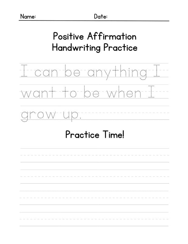 Free Free Printable Blank Handwriting Worksheets For Kindergarten 