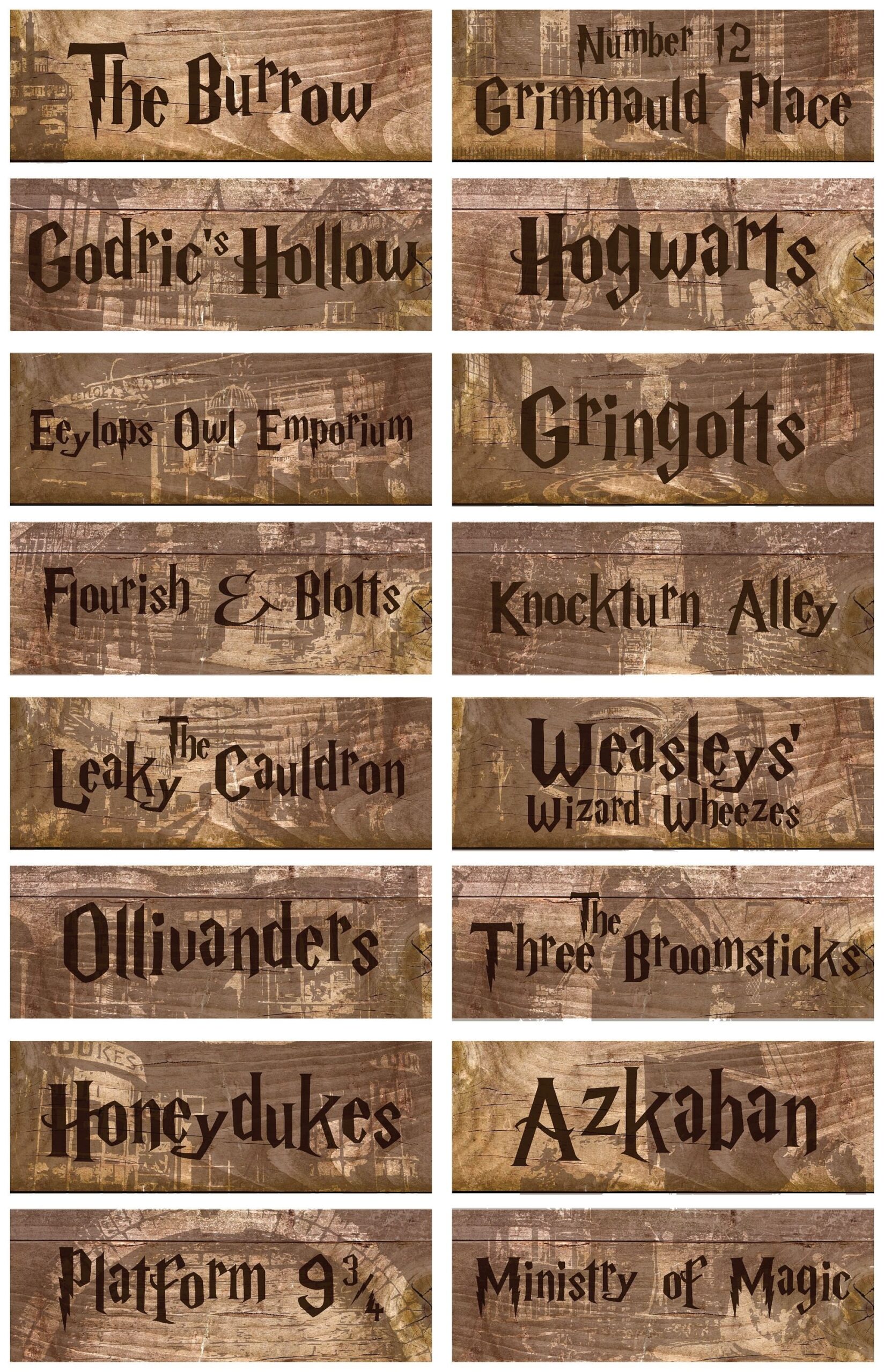 Free Harry Potter Printable Signs Free Printable