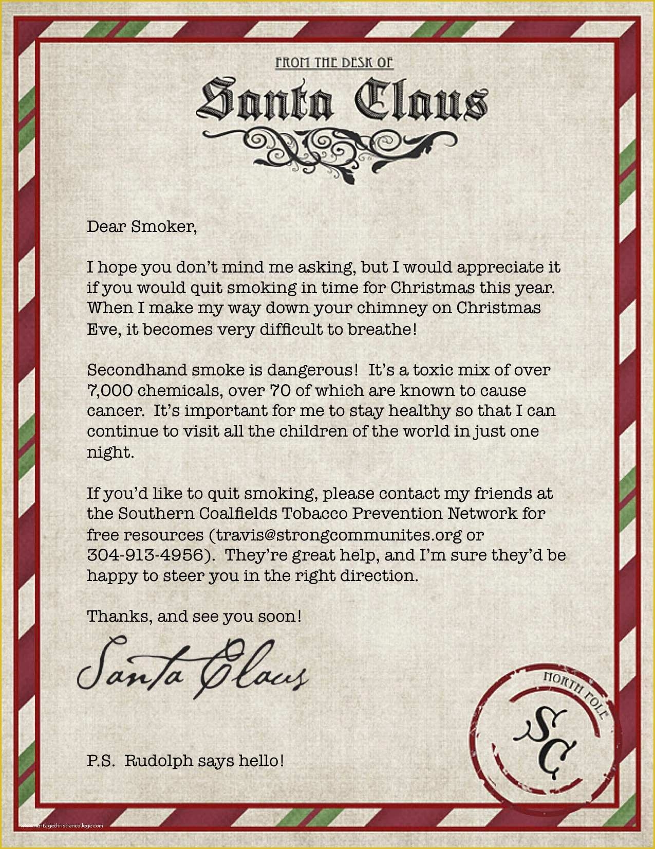 Free Letter From Santa Template Word Of 7 Best Of Free Printable Santa 