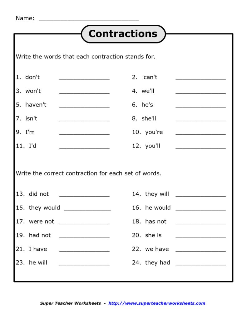 Free Printable 4th Grade Science Worksheets Printable Worksheets