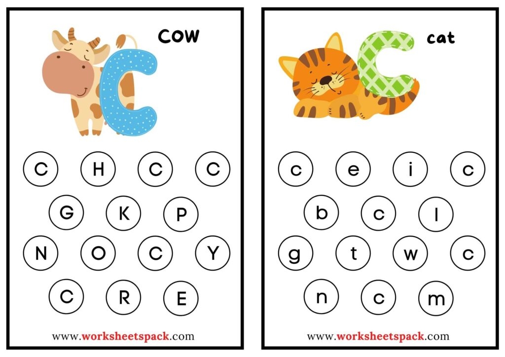 Free Printable ABC Worksheets For Kids Fun Alphabet Learning Activities