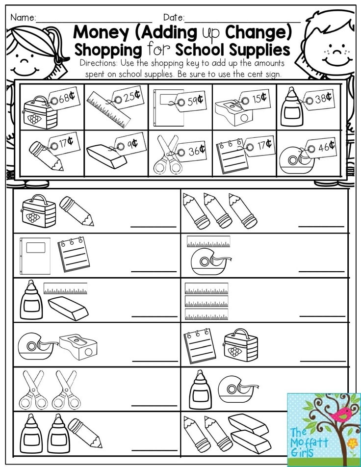 Free Printable Adding Money Worksheets