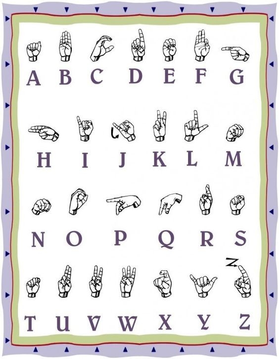 Free Printable American Sign Language Alphabet Simple Sign Language 