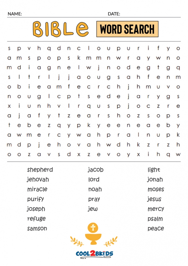 Free Printable Bible Word Searches FREE Printable HQ