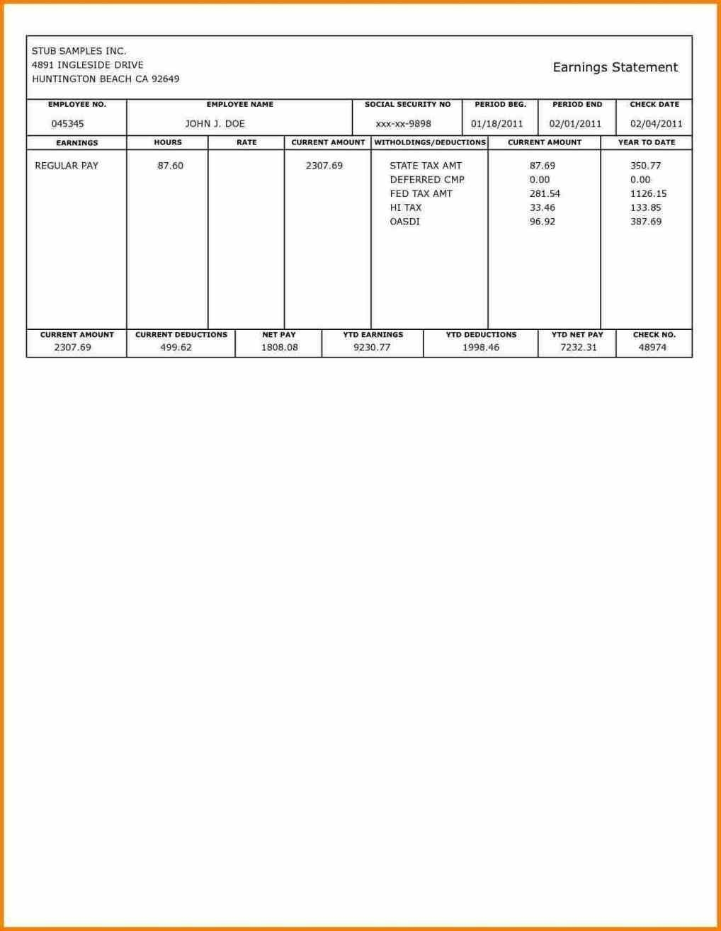 Free Printable Check Stubs Free Printable