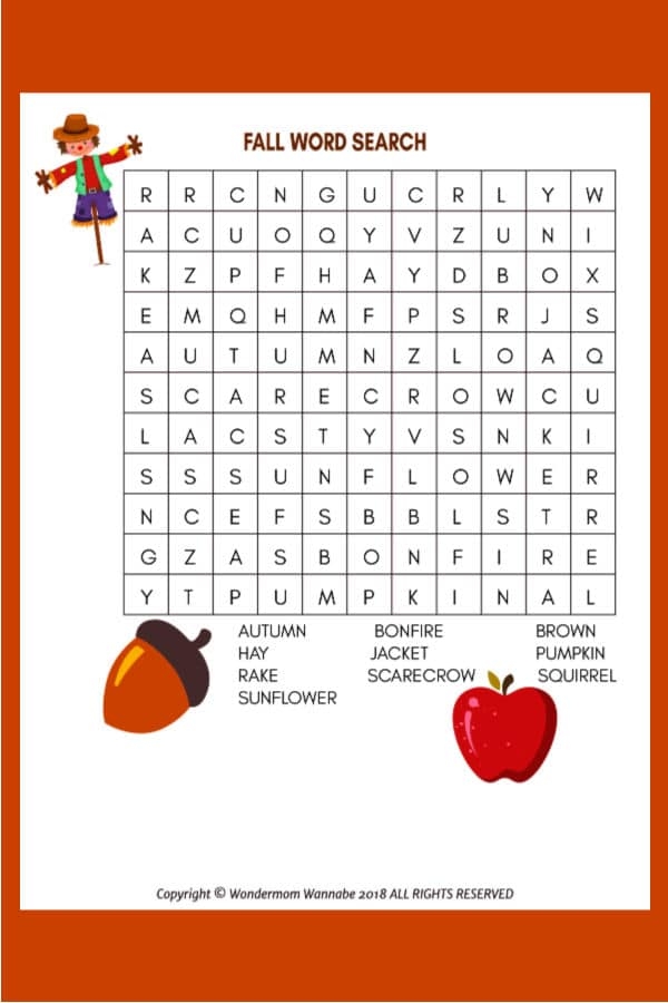 Free Printable Childrens Word Search Word Search Maker