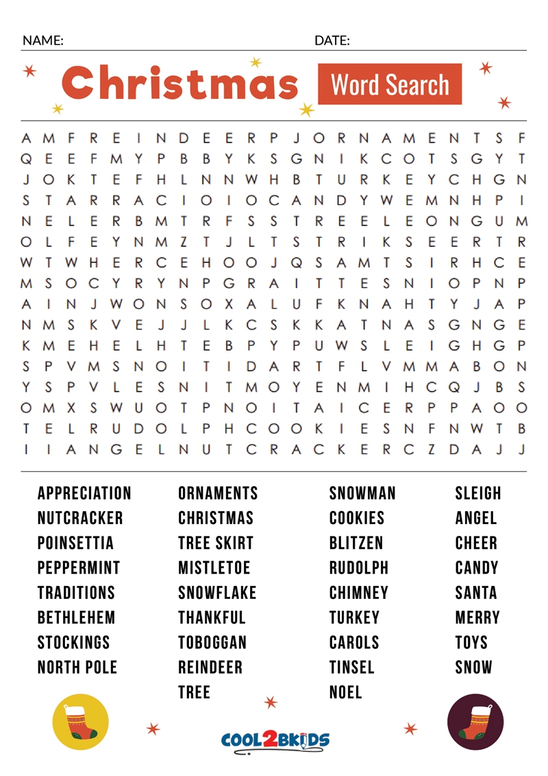Free Printable Christmas Word Search Difficult Word Search Maker