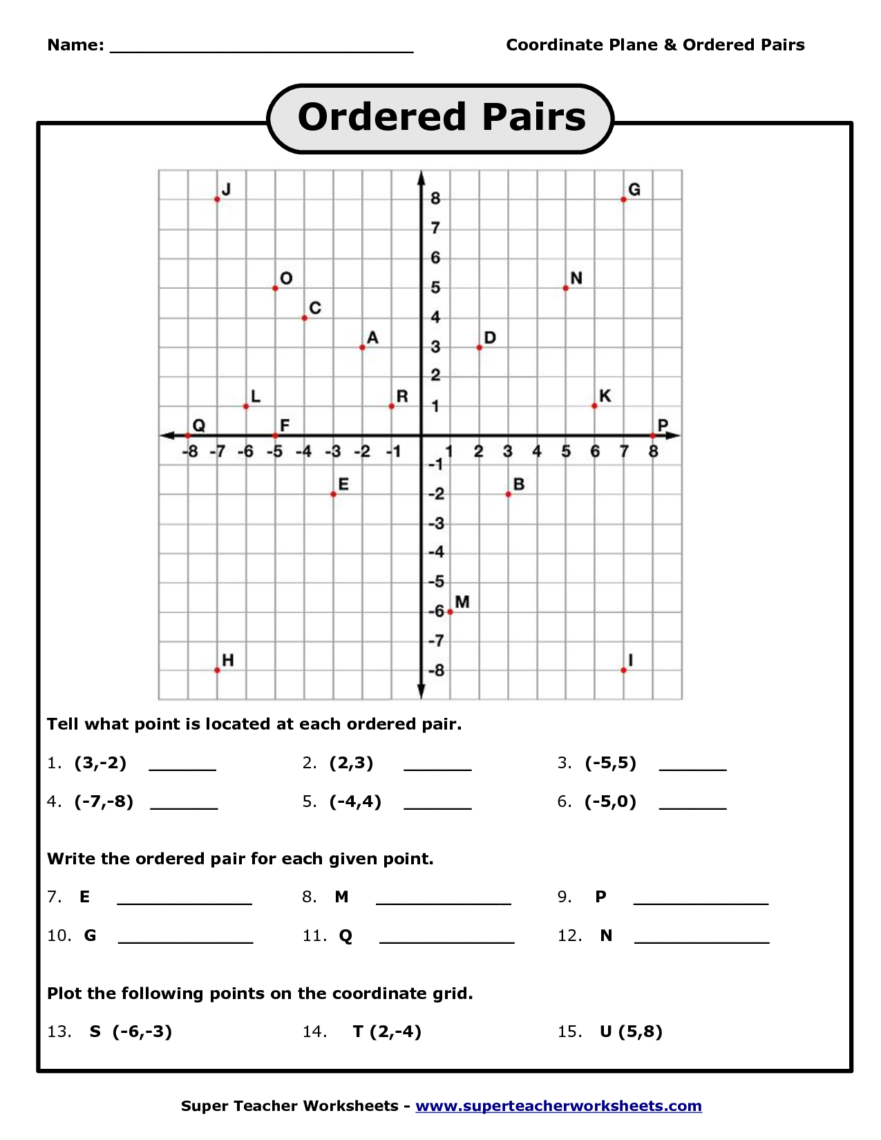 Free Printable Coordinate Graphing Pictures Worksheets Pdf Printable 