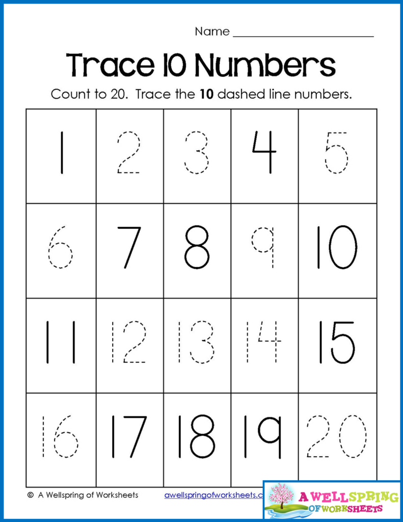 Free Printable Counting Worksheets 1 20 CountingWorksheets