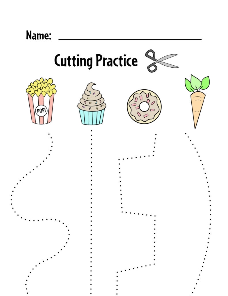 Free Printable Cutting Worksheets For Preschoolers The Hollydog Blog